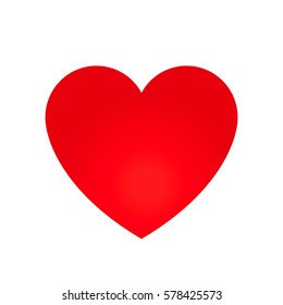 Vector heart shape symbol illustration