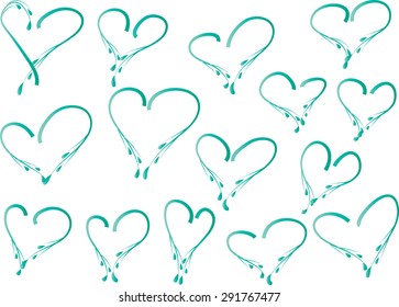  vector heart shapes