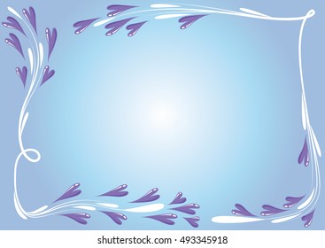 vector heart shapes border
