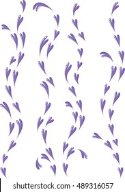 vector heart shapes Calligraphic decorative elements with line