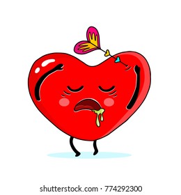 Vector Heart Sticker 