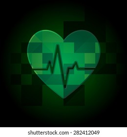Vector heart symbol.