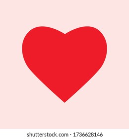 Vector heart symbol isolated on a pink background. Download digital heart symbol. Casino print vector. Big red heart vector. Love print download art. Pink background and red symbol heart