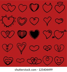 vector heart symbol series 1 - Separate layers for easy editing