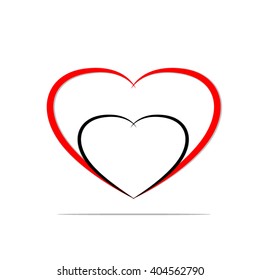 Vector  heart symbols.