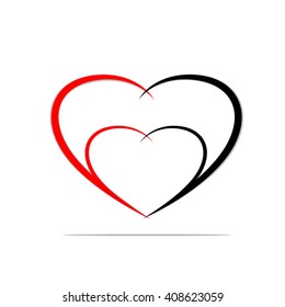 Vector Heart Symbols Stock Vector (Royalty Free) 408623059 | Shutterstock