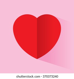 Vector heart valentine day