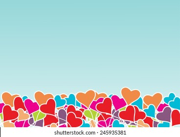 Vector  Heart  Valentines   background
