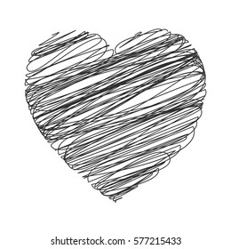 Vector heart. Valentines day.