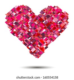 Vector heart  for Valentine's Day design.