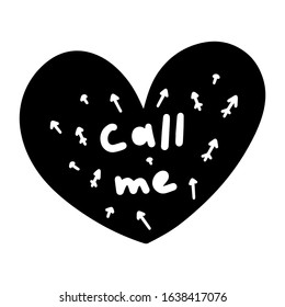 Vector heart. Valentine's day graphic