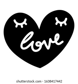 Vector heart. Valentine's day graphic