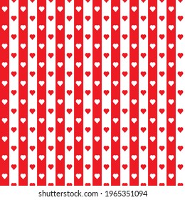 vector heart Valentines day pattern on paper texture background