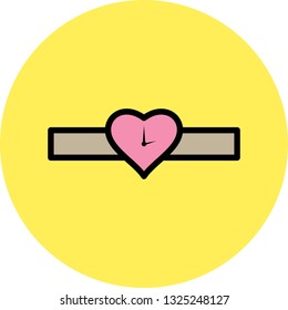 Vector Heart Watch Icon
