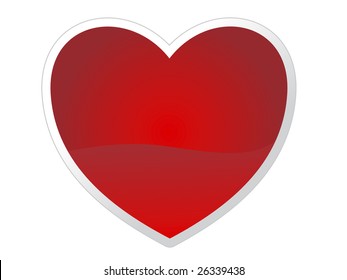 Vector heart for your Valentine's Day design.