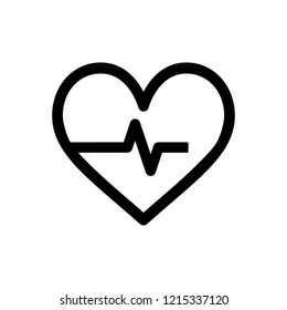 vector heartbeat icon.