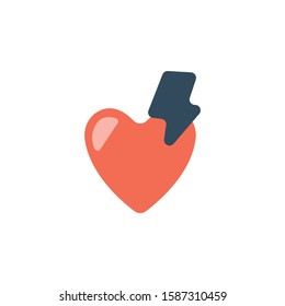 vector of Heartbeat icon charge