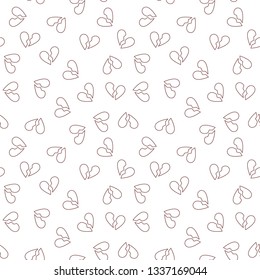 Vector Heartbreak concept outline seamless pattern with white background