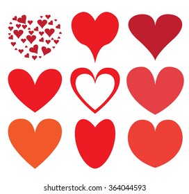 Vector hearts 