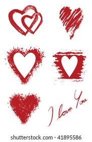 vector hearts