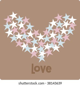 Vector hearts background design