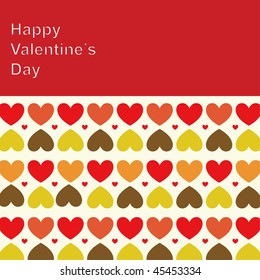Vector hearts background design
