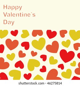 Vector hearts background design
