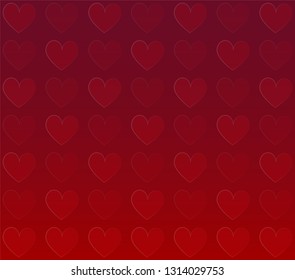 Vector hearts background. Modern element for wedding, celebration, party, anniversary, Valentine's Day designs.