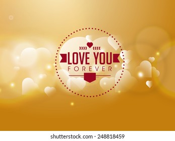 Vector hearts background for valentine's day 