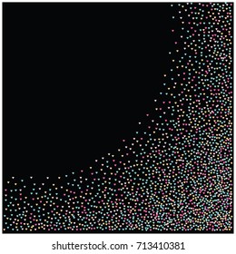 Vector hearts confetti. Pink and blue hearts flying, raising up or falling in the form of petals. St. Valentine, birthday, romantic background design elements. Love card, wedding, celebration banner