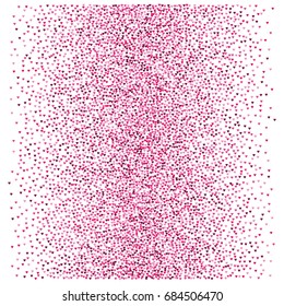 Vector hearts confetti. Pink and purple hearts flying, raising up or falling in the form of petals. St. Valentine, birthday, romantic background design elements. Love card, wedding, celebration banner