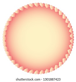Vector hearts decoration design for your label message