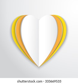 Vector hearts flat background. Eps 10 illustration.