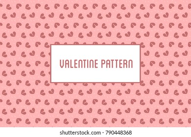 Vector hearts and flowers pattern. Design of hand drawn objects for St. Valentine's day, wedding
