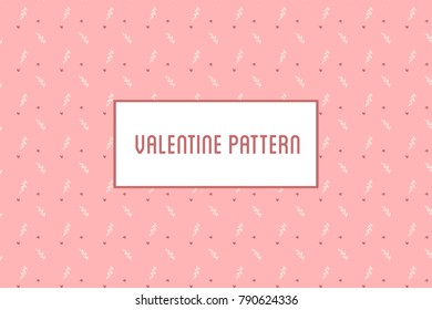 Vector hearts and flowers pattern. Design of hand drawn objects for St. Valentine's day, wedding