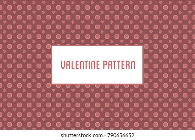 Vector hearts and flowers pattern. Design of hand drawn objects for St. Valentine's day, wedding