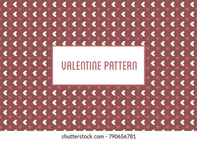 Vector hearts and flowers pattern. Design of hand drawn objects for St. Valentine's day, wedding