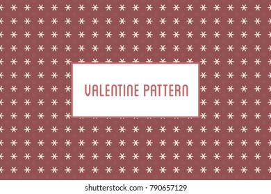 Vector hearts and flowers pattern. Design of hand drawn objects for St. Valentine's day, wedding