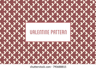 Vector hearts and flowers pattern. Design of hand drawn objects for St. Valentine's day, wedding