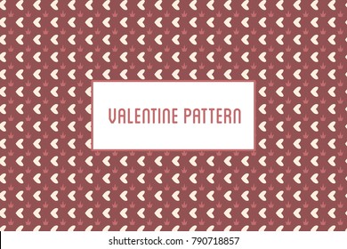 Vector hearts and flowers pattern. Design of hand drawn objects for St. Valentine's day, wedding