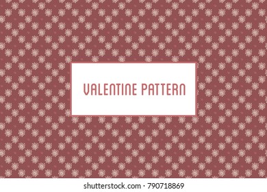 Vector hearts and flowers pattern. Design of hand drawn objects for St. Valentine's day, wedding