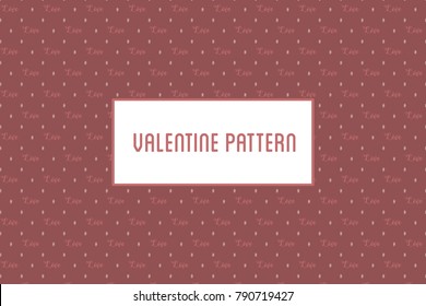 Vector hearts and flowers pattern. Design of hand drawn objects for St. Valentine's day, wedding
