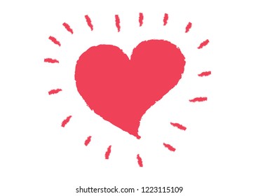 Vector hearts hand drawn icons and illustrations.