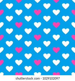 Vector hearts Pattern Design, hand drawn child style, cute contemporary seamless background and print for kids and babies cloth design