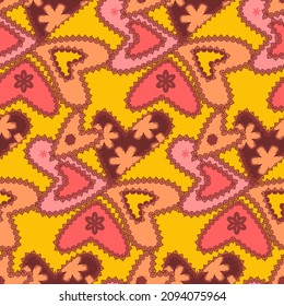 Vector - Hearts seamless pattern.
Watercolor valentines day motiv.