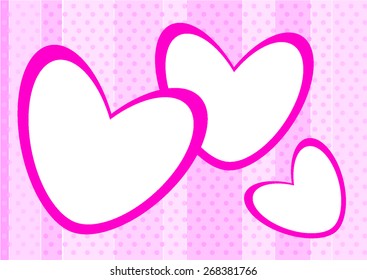Vector hearts set