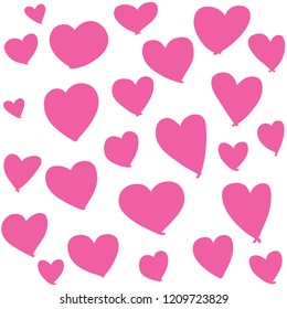 Vector hearts set. hand drawn icons and illustrations.