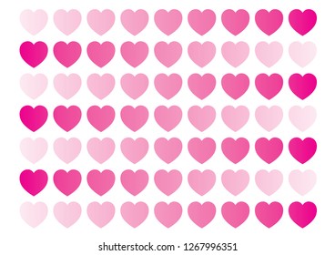 Vector hearts set. icons and illustrations.