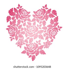 vector hearts. set for wedding and valentine design