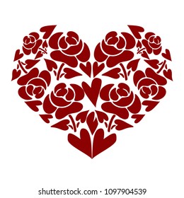 vector hearts. set for wedding and valentine design
